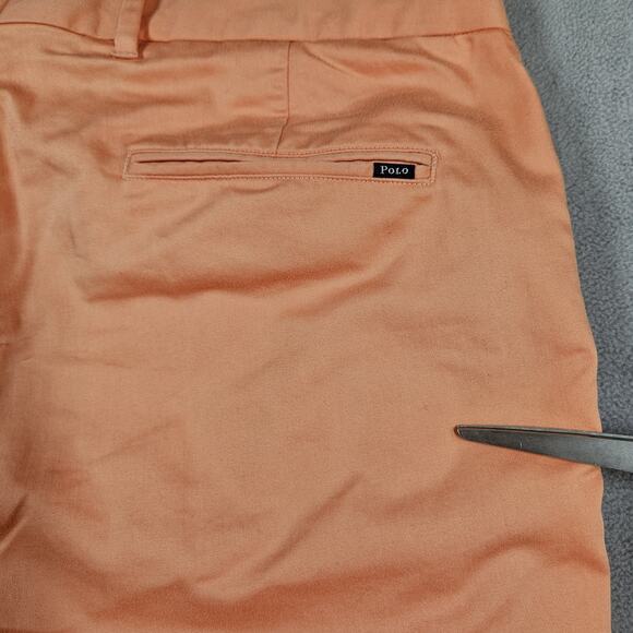 Polo Golf Ralph Lauren Pants Mens 35x30 Golf Slim Fit Orange Chino Preppy Sheen - Picture 10 of 15
